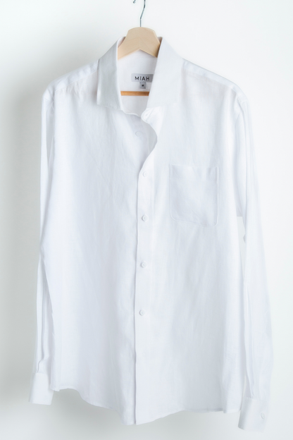 THE LINEN SHIRT - White