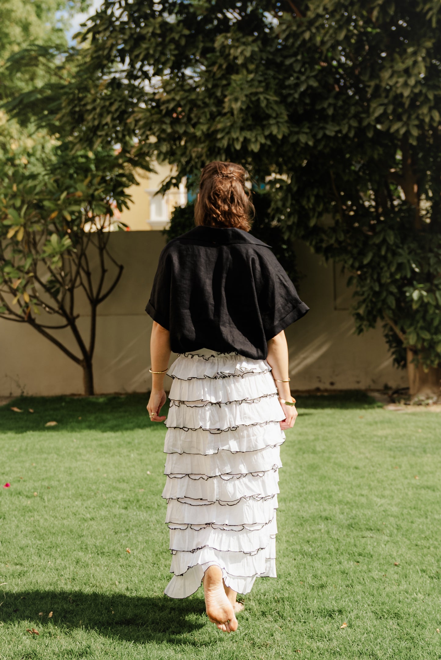 FRILL TIERED SKIRT