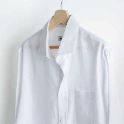 THE LINEN SHIRT - White