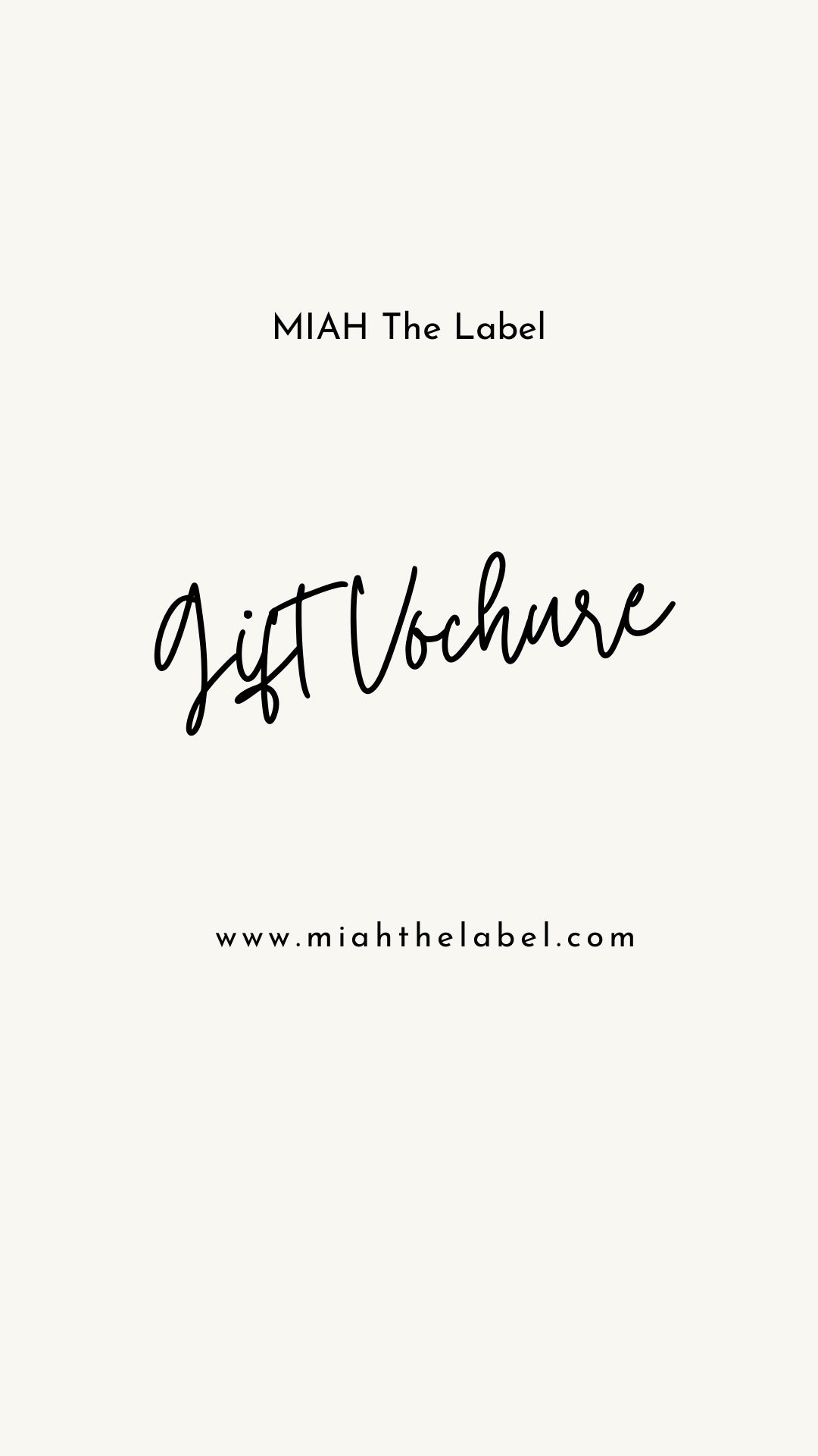 MIAH E-GIFT CARD