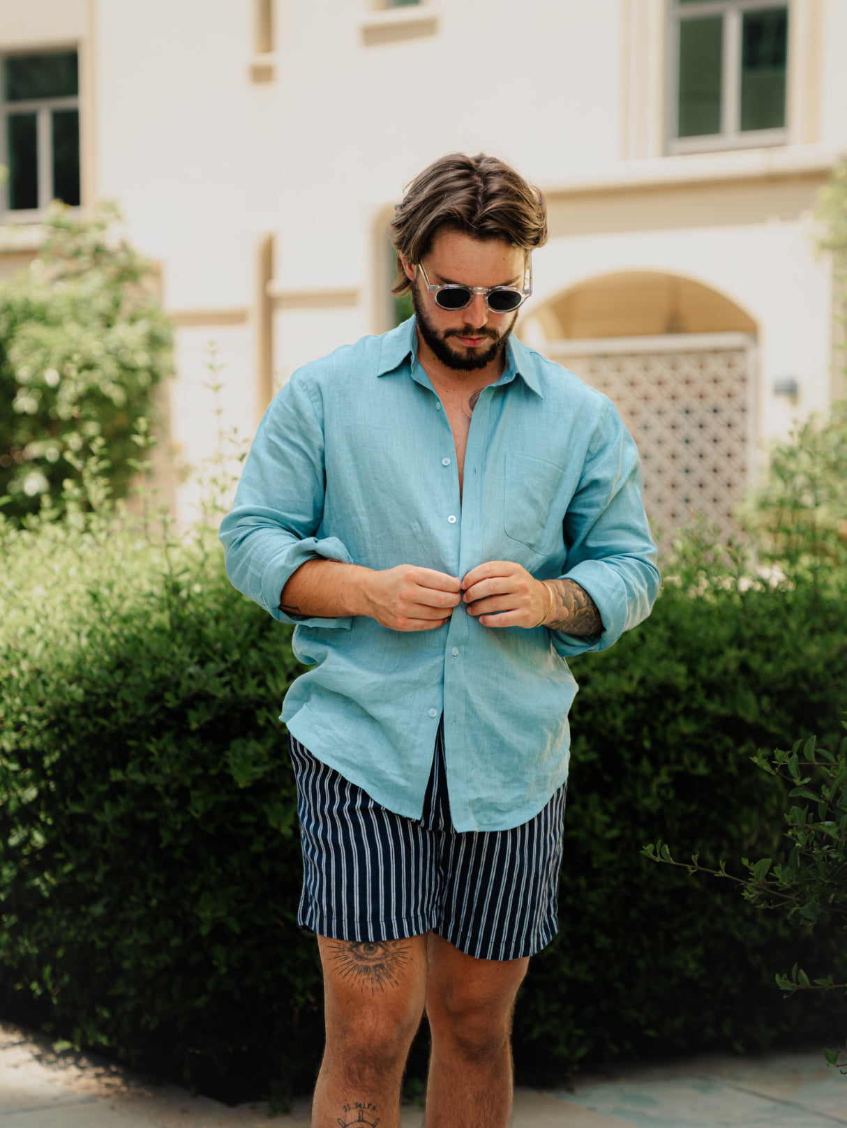 Classic Short - Navy Stripe