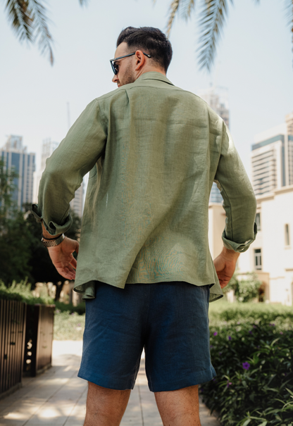 NEW - THE LINEN SHIRT - Sage