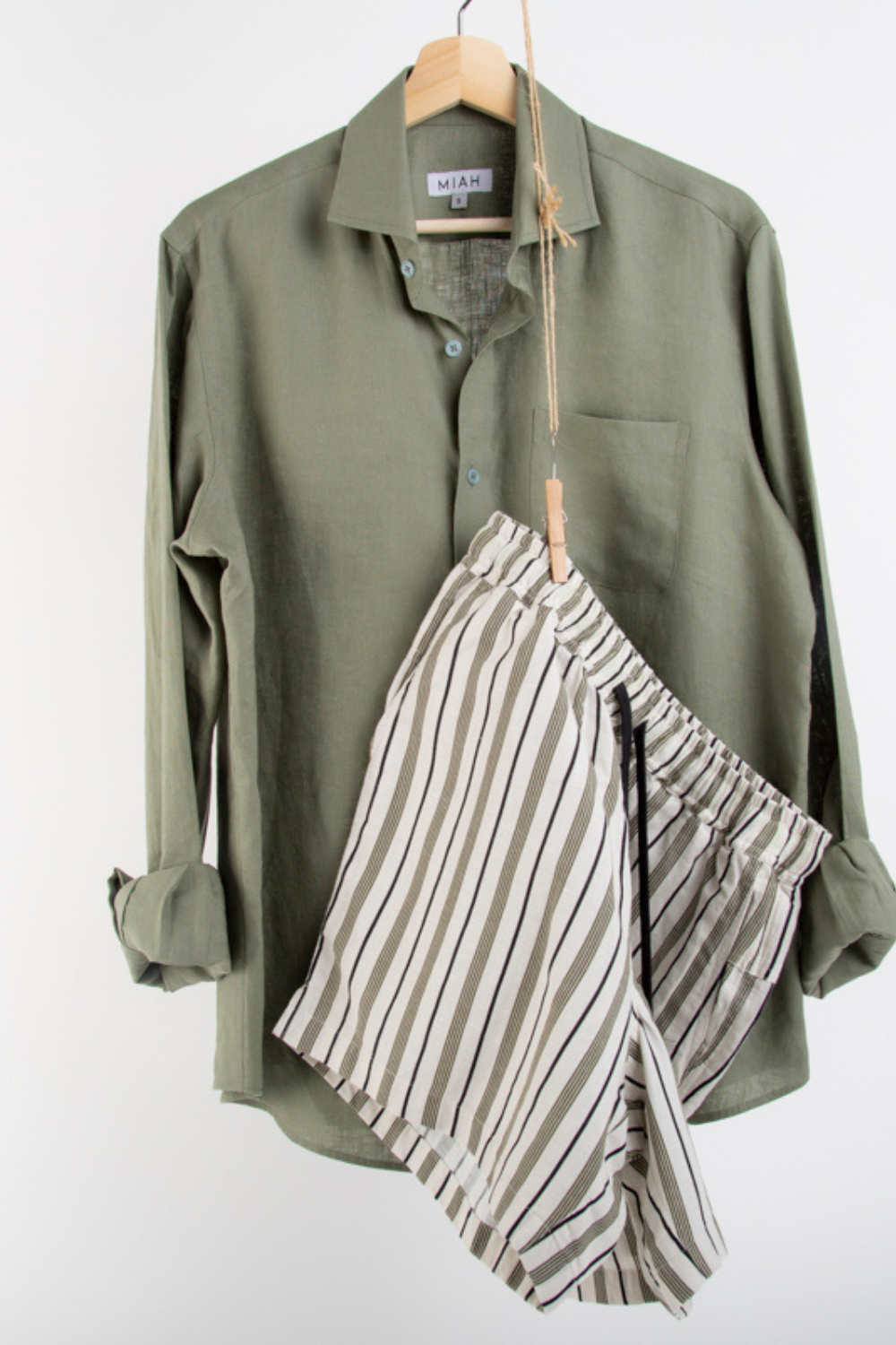 THE LINEN SHIRT - Khaki