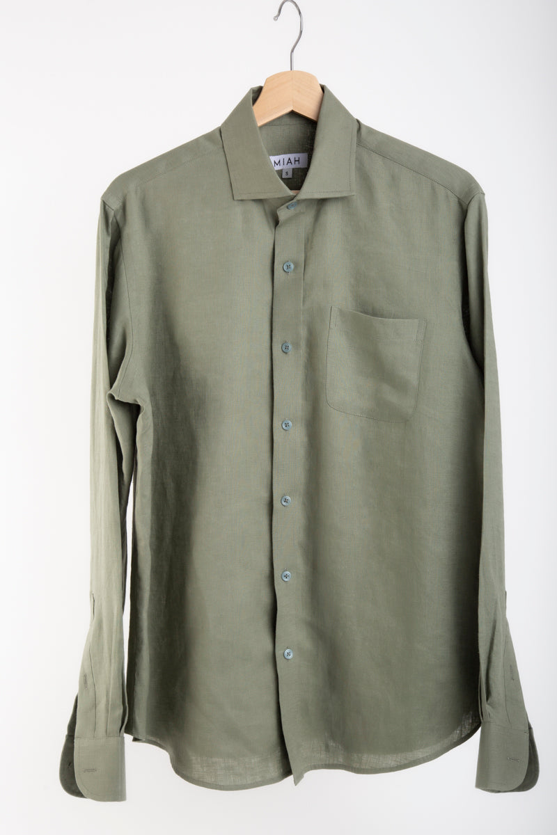 THE LINEN SHIRT - Khaki