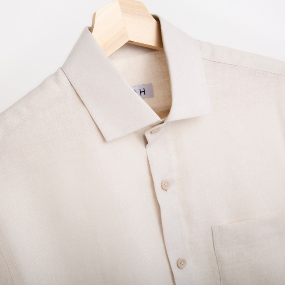 THE LINEN SHIRT - Cream